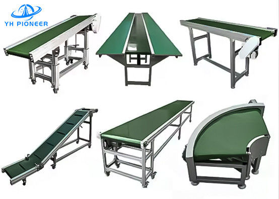 Yüksek sıcaklığa dayanıklı torba taşıyıcı sistemleri PLC kontrol ayarlanabilir hız