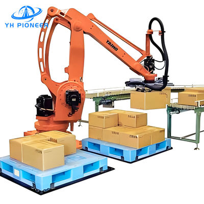 İyi bir fiyat. 120KG Yüklü Bireysel Kutusu Palletizer Makine, Çelik Çerçeve Otomatik Kasa Palletizer çevrimiçi