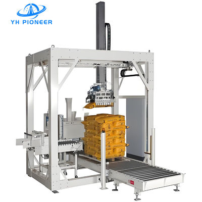 İyi bir fiyat. Esnek Otomatik Pelletizing Sistemleri Gantry Palletizer Özelleştirilebilir Katman Desenleri çevrimiçi