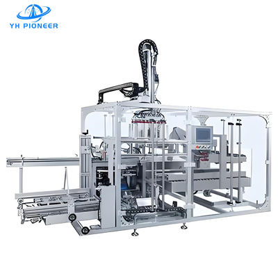 İyi bir fiyat. Yüksek Hızlı Servo Şişe Kutusu Paketleme Makinesi 200ppm Yükleme Hızı 5-20Case/Min çevrimiçi